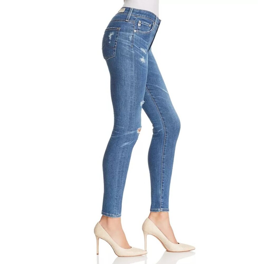 ADRIANO GOLDSCHMIED Size 28 Farrah Signature Skinny Distressed Ankle Jeans